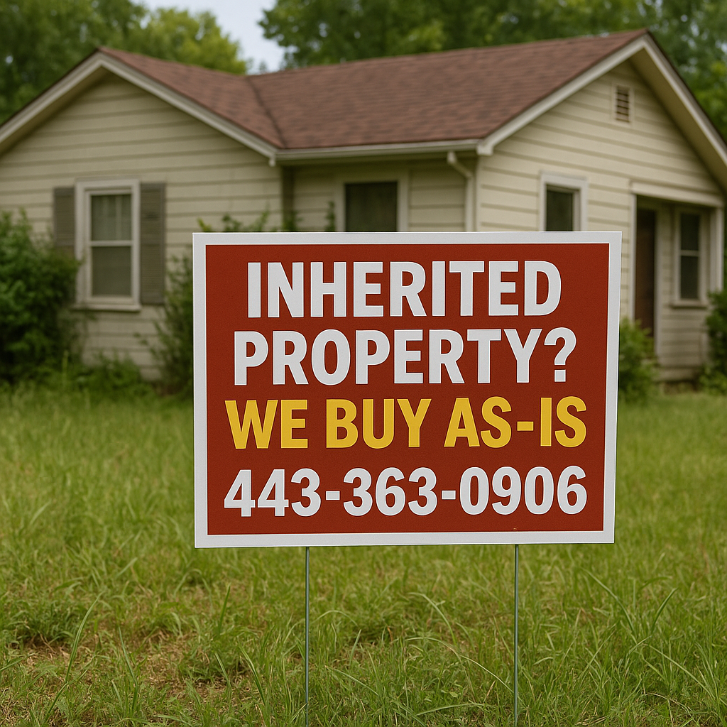 sell inherited house as-is for cash in Maryland
